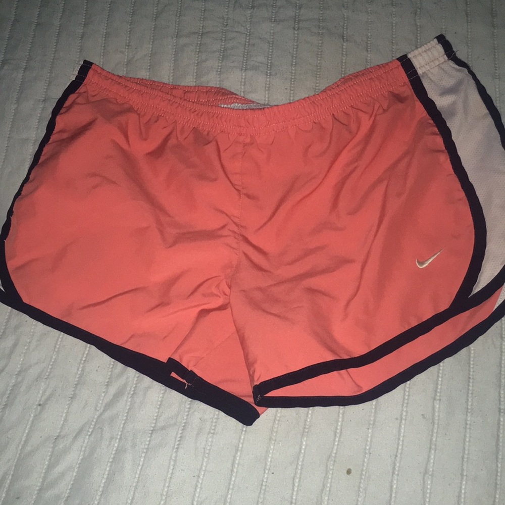 Peach Nike dri fit shorts size 6 womens